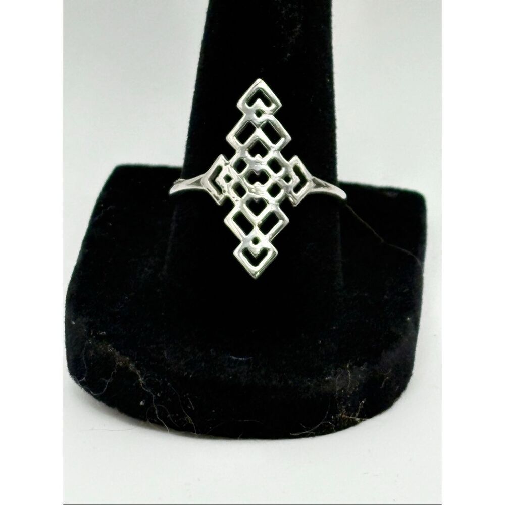 Sterling Silver Statement Ring, Size 8, NEW